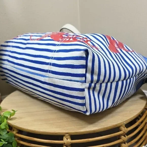 Coach Poppy Nautical Stripe Tote and Matching Wallet - Picture 8 of 16
